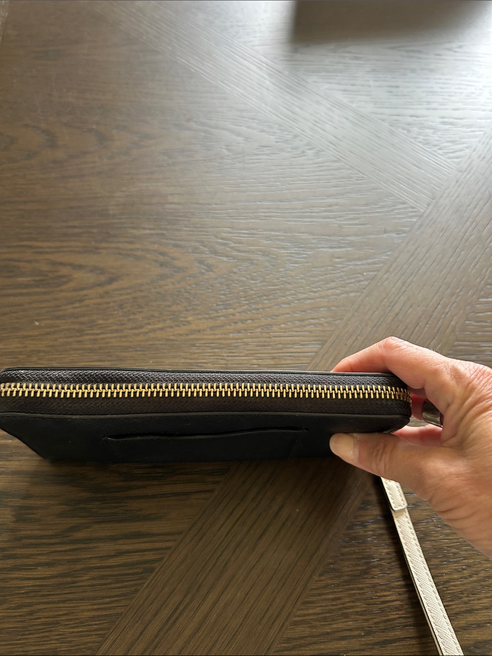 Tory Burch Emerson Mixed Material Continental Wristlet Clutch Wallet LIKE NEW - Picture 5 of 13